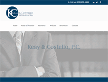 Tablet Screenshot of keaycostello.com